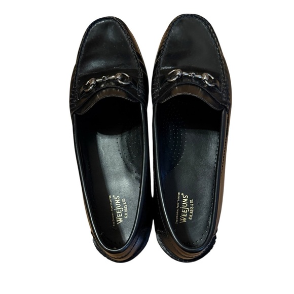 G.H. Bass Weejuns Lincoln Horsebit Black Leather Loafers 8/41 - Picture 5 of 6
